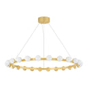 Vintage Brass Linus Chandelier 61" by Corbett Lighting, view 5