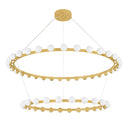 Vintage Brass Linus Chandelier 61" by Corbett Lighting, view 3