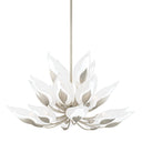 Silver Leaf Blossom Chandelier 40.5" by Hudson Valley