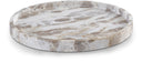Barletta Genuine Marble Round Tray - Beige