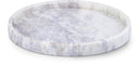Barletta Genuine Marble Round Tray - White