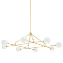 Aged Brass Andrews Chandelier 46" by Hudson Valley