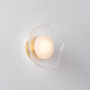 Vintage Gold Leaf Almandine Wall Sconce 10" by Corbett Lighting, view 3