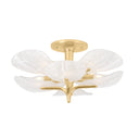 Vintage Gold Leaf Kamal Semi Flush 43" by Corbett Lighting, view 4