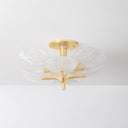 Vintage Gold Leaf Kamal Semi Flush 28.5" by Corbett Lighting, view 4