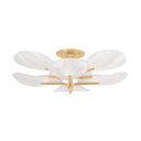 Vintage Gold Leaf Kamal Semi Flush 43" by Corbett Lighting, view 2