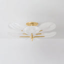 Vintage Gold Leaf Kamal Semi Flush 43" by Corbett Lighting