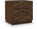 Weave 24" Oak Veneer Nightstand - Brown