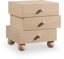Askew 23.5" Oak Veneer Nightstand - Natural