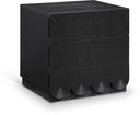 Scallop 24" Oak Veneer Nightstand - Black