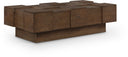 Anzio Oak Veneer Coffee Table - Brown