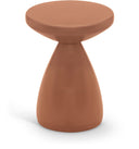 Anika Iron End Table - Terracotta