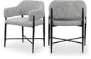 Dame Fabric Upholstered Dining Chair - Grey