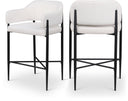 Dame Fabric Upholstered Counter Stool - Cream