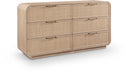 Windsor Natural Cane And Solid Wood Dresser - Natural