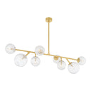 Vintage Polished Brass Glasgow Chandelier 67.25" by Corbett Lighting, view 6