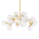 Vintage Polished Brass Glasgow Chandelier 67.25" by Corbett Lighting, view 7