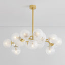 Vintage Polished Brass Glasgow Chandelier 46" by Corbett Lighting, view 3