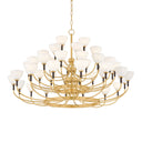 Vintage Brass Brahma Chandelier 48.75" by Corbett Lighting