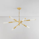 Vintage Polished Brass Dashiell Chandelier 48" by Corbett Lighting, view 3
