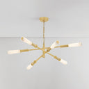 Vintage Polished Brass Dashiell Chandelier 48" by Corbett Lighting, view 2