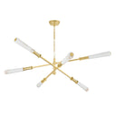 Vintage Polished Brass Dashiell Chandelier 48" by Corbett Lighting, view 4