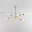 Vintage Polished Brass Dashiell Chandelier 60" by Corbett Lighting