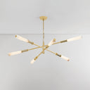 Vintage Polished Brass Dashiell Chandelier 60" by Corbett Lighting, view 3