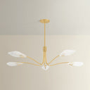 Aged Brass Tenafly Chandelier 56" by Hudson Valley, view 8