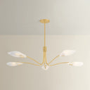 Aged Brass Tenafly Chandelier 56" by Hudson Valley, view 7