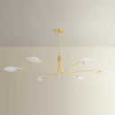 Aged Brass Tenafly Chandelier 72" by Hudson Valley, view 2