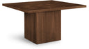Belinda 54" Solid Wood And Oak Veneer Dining Table - Brown