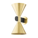 Aged Brass Cranston Wall Sconce 8.5" x 16.25" by Hudson Valley
