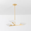 Vintage Gold Leaf Malachite Chandelier 36.25" by Corbett Lighting, view 2