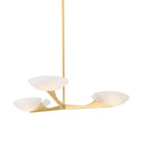 Vintage Gold Leaf Malachite Chandelier 52" by Corbett Lighting, view 5
