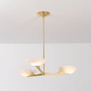 Vintage Gold Leaf Malachite Chandelier 36.25" by Corbett Lighting, view 3