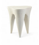 Bourges Aluminium End Table - Cream