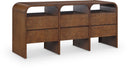 Giada Solid Wood And Veneer Dresser - Brown Burl