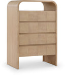 Giada Solid Wood And Veneer Chest - Natural