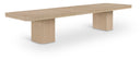Mohari 112" Solid Wood And Oak Veneer Dining Table - Natural