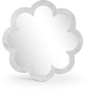 Vicenza Genuine Genuine Marble Frame Mirror - White
