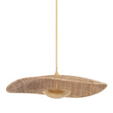 Vintage Gold Leaf Shiloh Pendant 35.25" by Hudson Valley