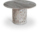 Genoa 48" Marble Dining Table - Brown
