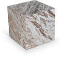 Bolzano Marble End Table - Brown