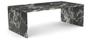 Vernazza Genuine Marble Coffee Table - Black