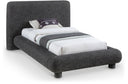 Blair Fabric Upholstered Twin Bed - Black