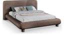 Blair Chenille Fabric Upholstered Bed - Brown