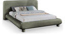Blair Chenille Fabric Upholstered Bed - Green