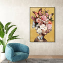 Butterfly Aficionado | Hand Embellished Gold Leaf Art