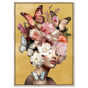 Butterfly Aficionado | Hand Embellished Gold Leaf Art